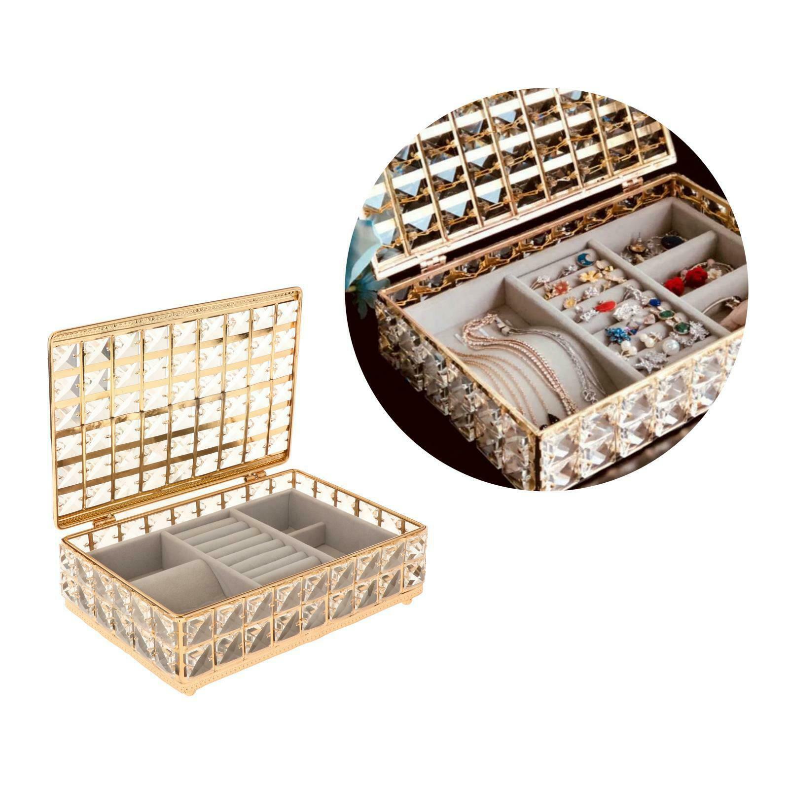 Portable Earring Ring Jewelry Display Storage Box Bracelets Organizer Case