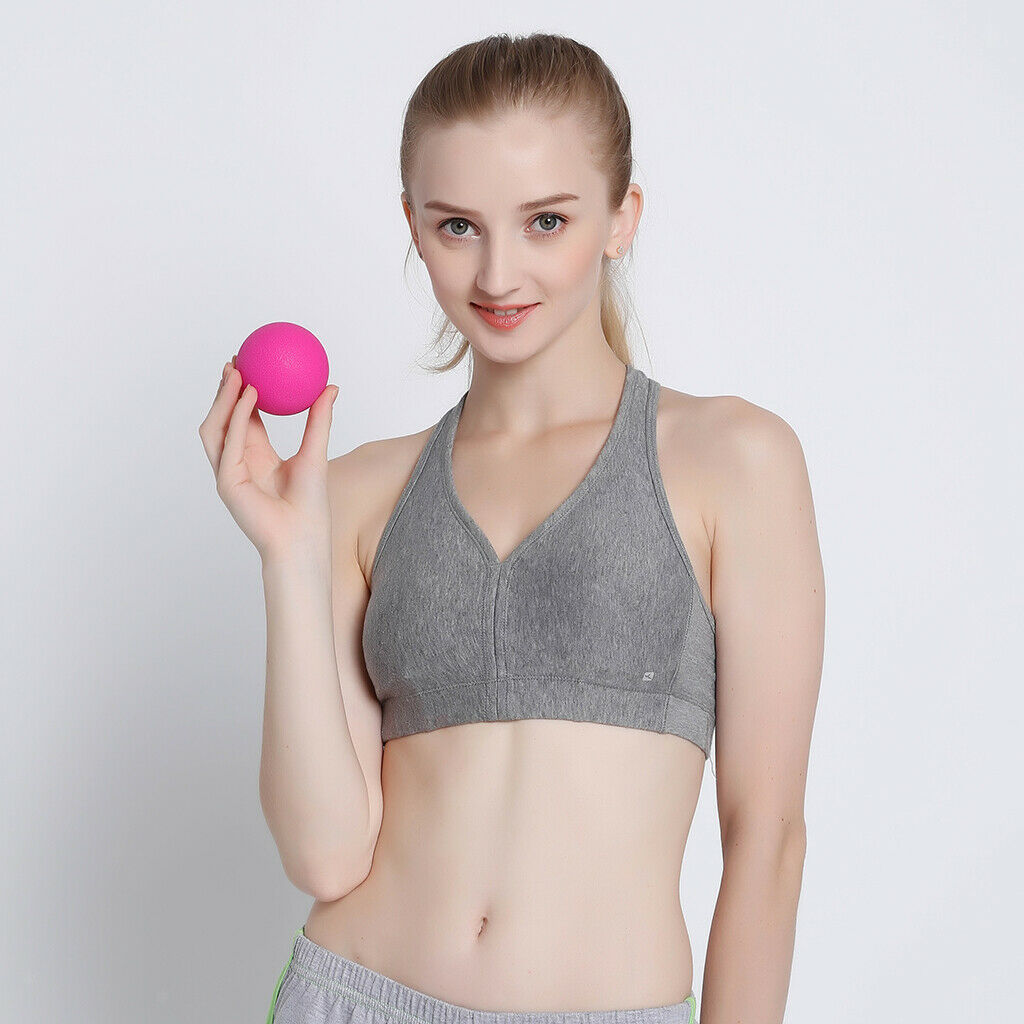 2X Deep Tissue Lacrosse Myofascial Massage Ball for Back Neck Blue Green