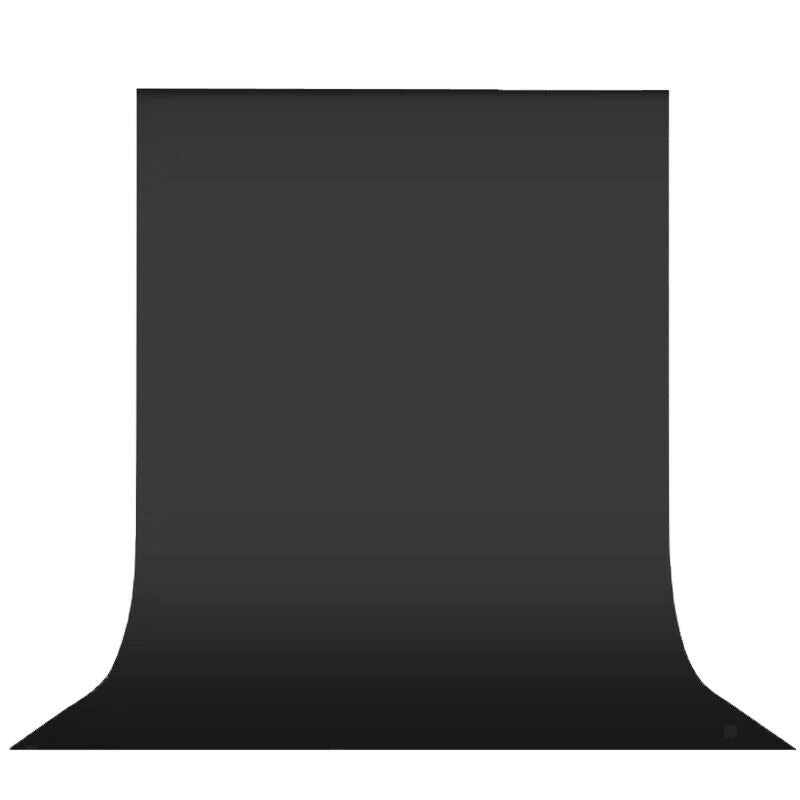 6x9FT / 2x3M 100% Cotton Pure Muslin Collapsible Backdrop Background Black