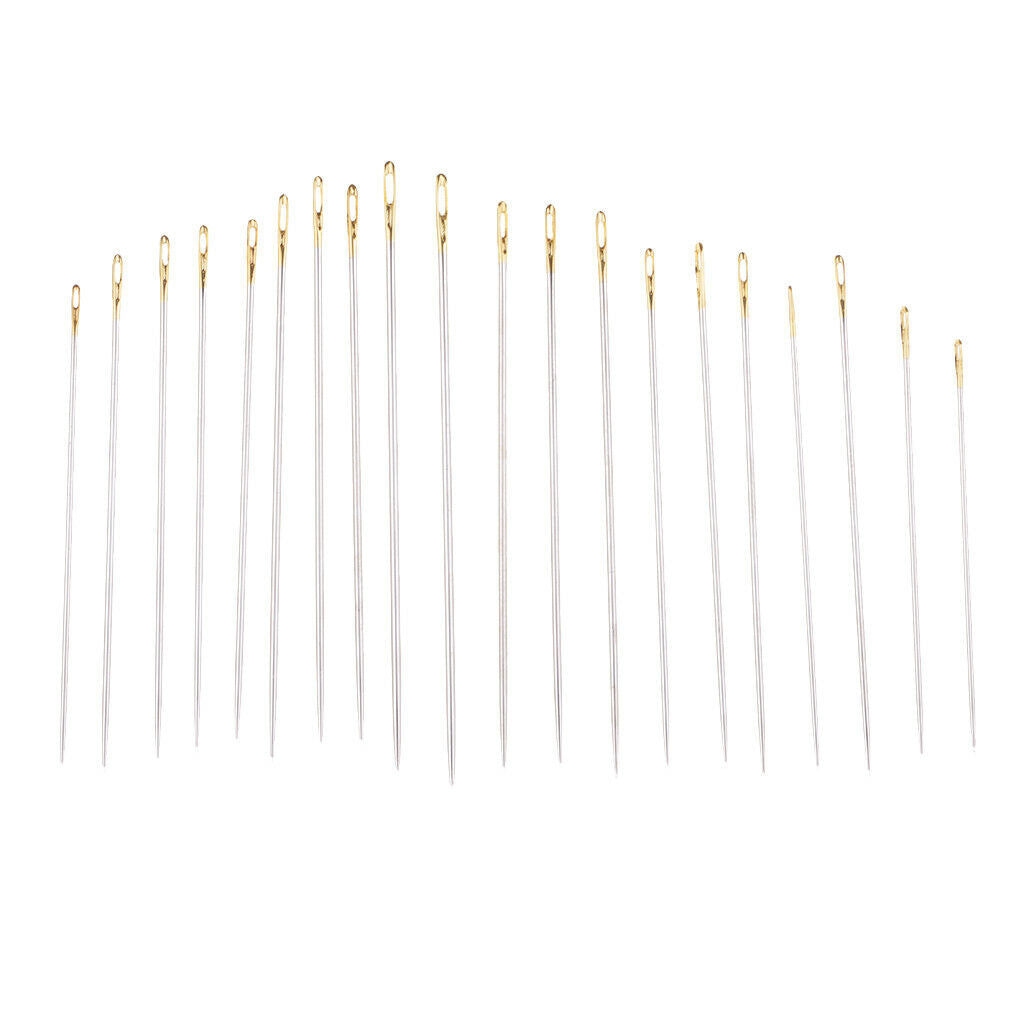 20Pcs Household Hand Sewing Needles Kit Canvas Leather Carpet Repair Tools