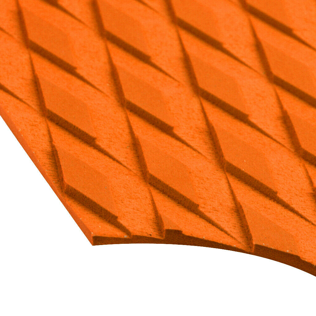 9pcs/Set Diamond Surfboard Full Deck Traction Pad Tail Grips Orange
