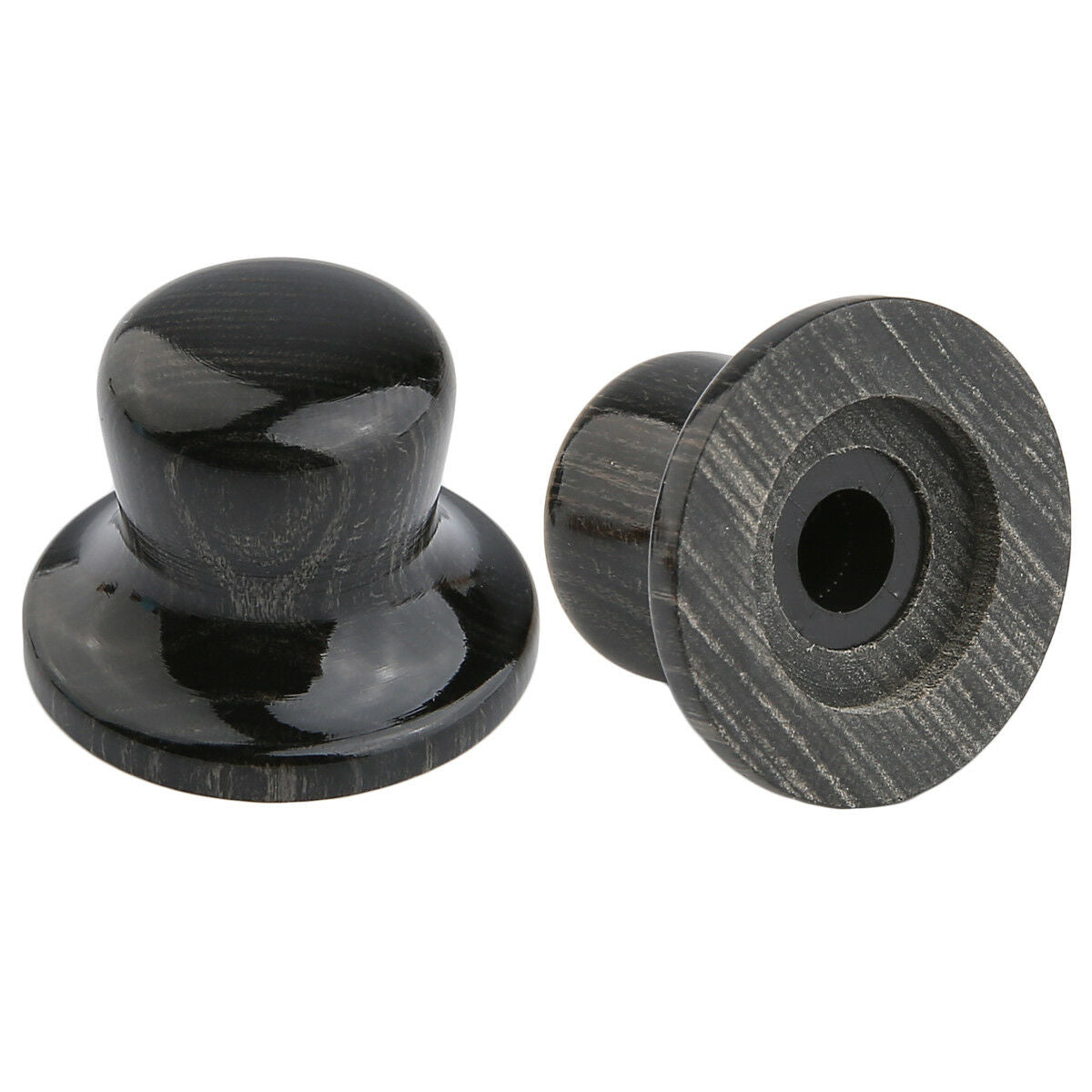 2xCompressed Wood Guitar Bass Top Hat Knobs Wood Knobs Push On Fit