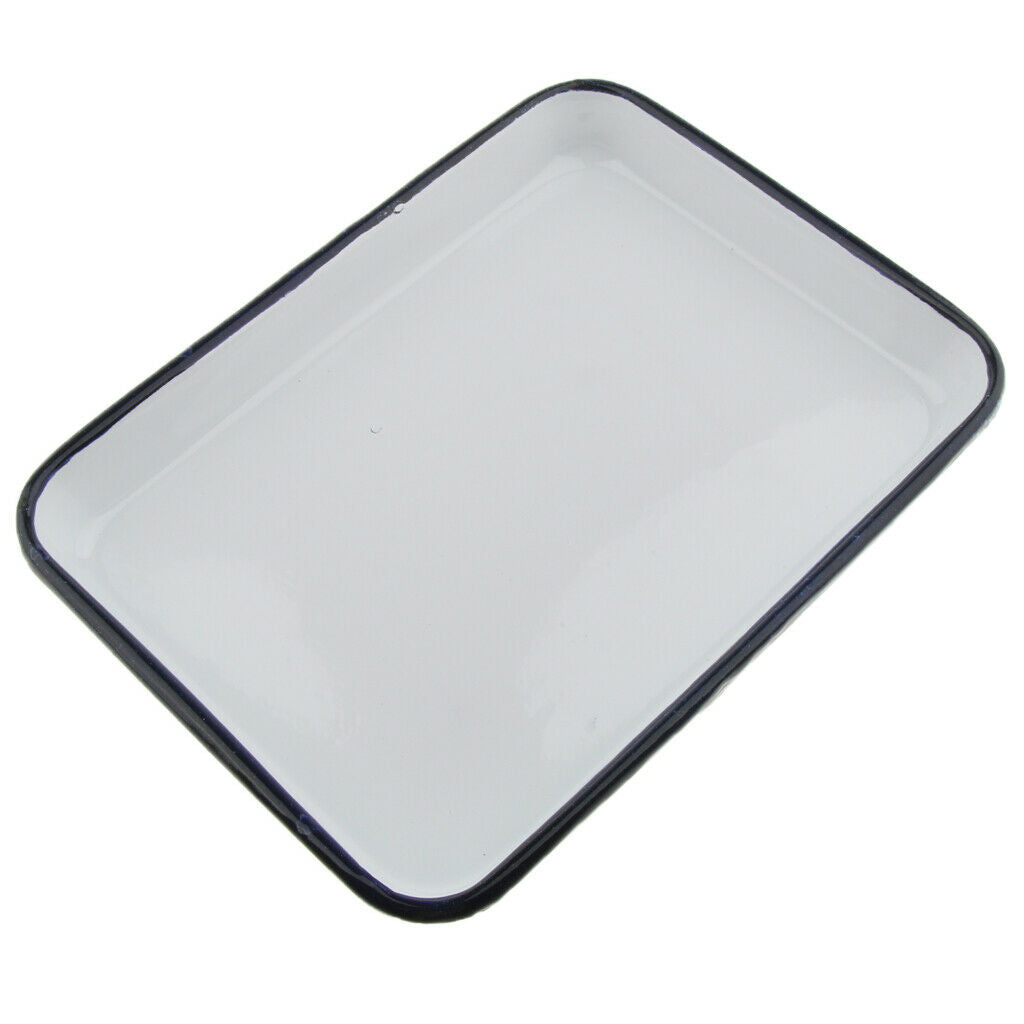 2X Laboratory  Instrument Disinfection Sterilization Tray Enamel 20x30cm