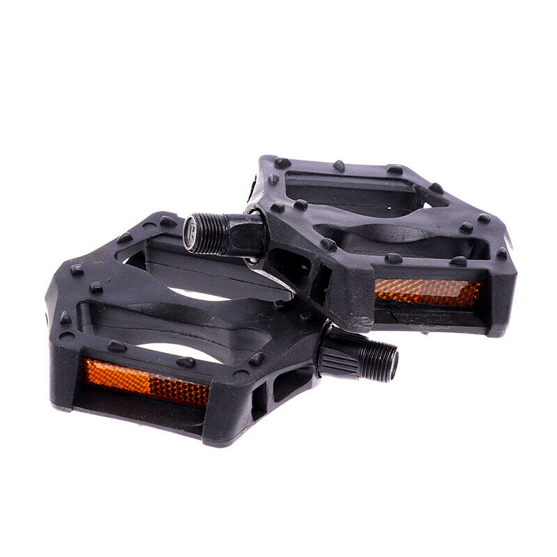 1 Pair Portable Bicycle Pedal Plastic Anti-slip Rivet Cycling Bearing PedalsBDA