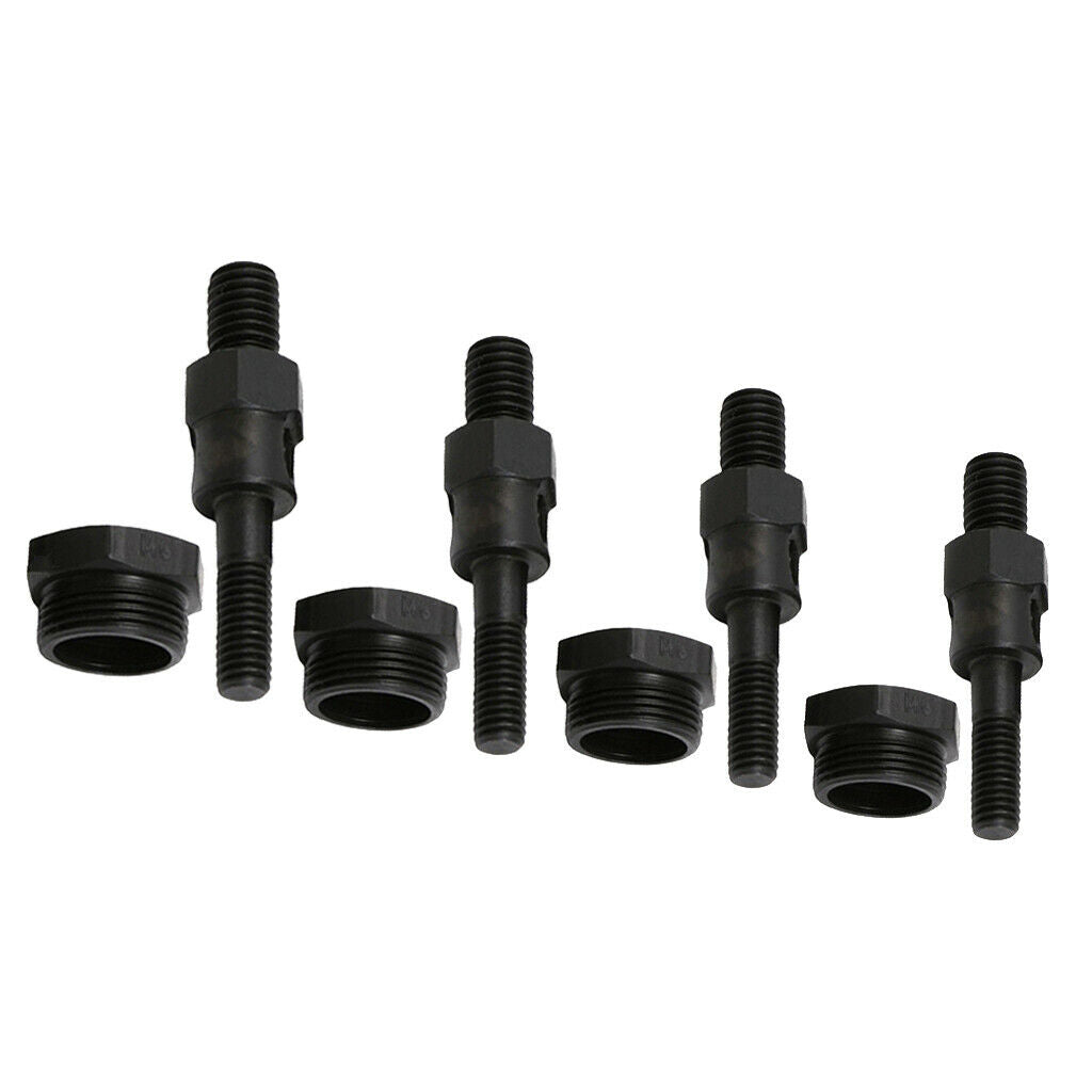 4-Piece Heavy-duty Hand Riveter Gun Nutsert Kit SAE Rivet Nut Mandrels Black
