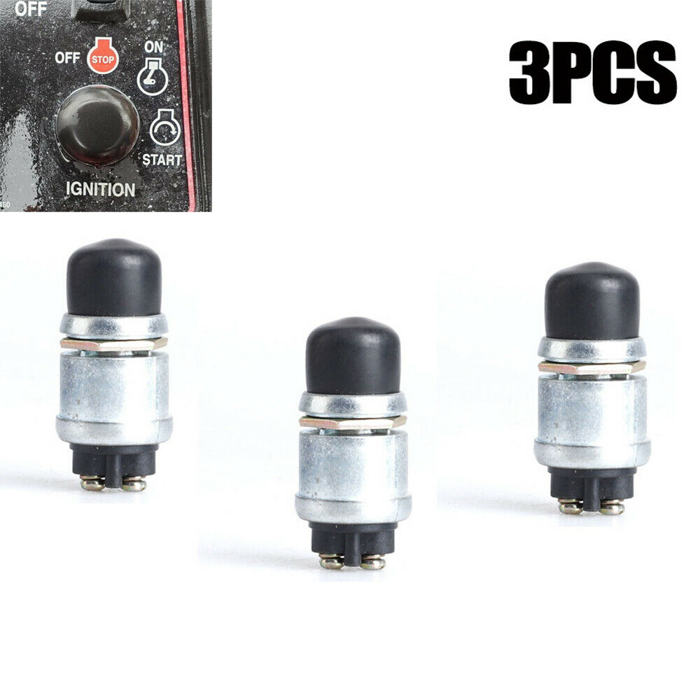 3x Waterproof Switch Push Button Cars Boat Horn Engine Start Starter Switch 12V