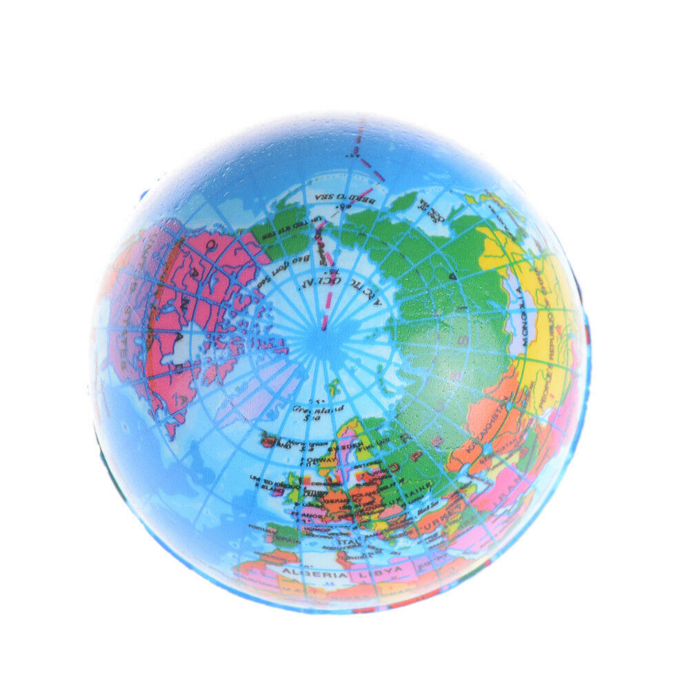 10cm Stress Relief World Map Foam Ball Atlas Globe Palm Ball Planet Earth.l8
