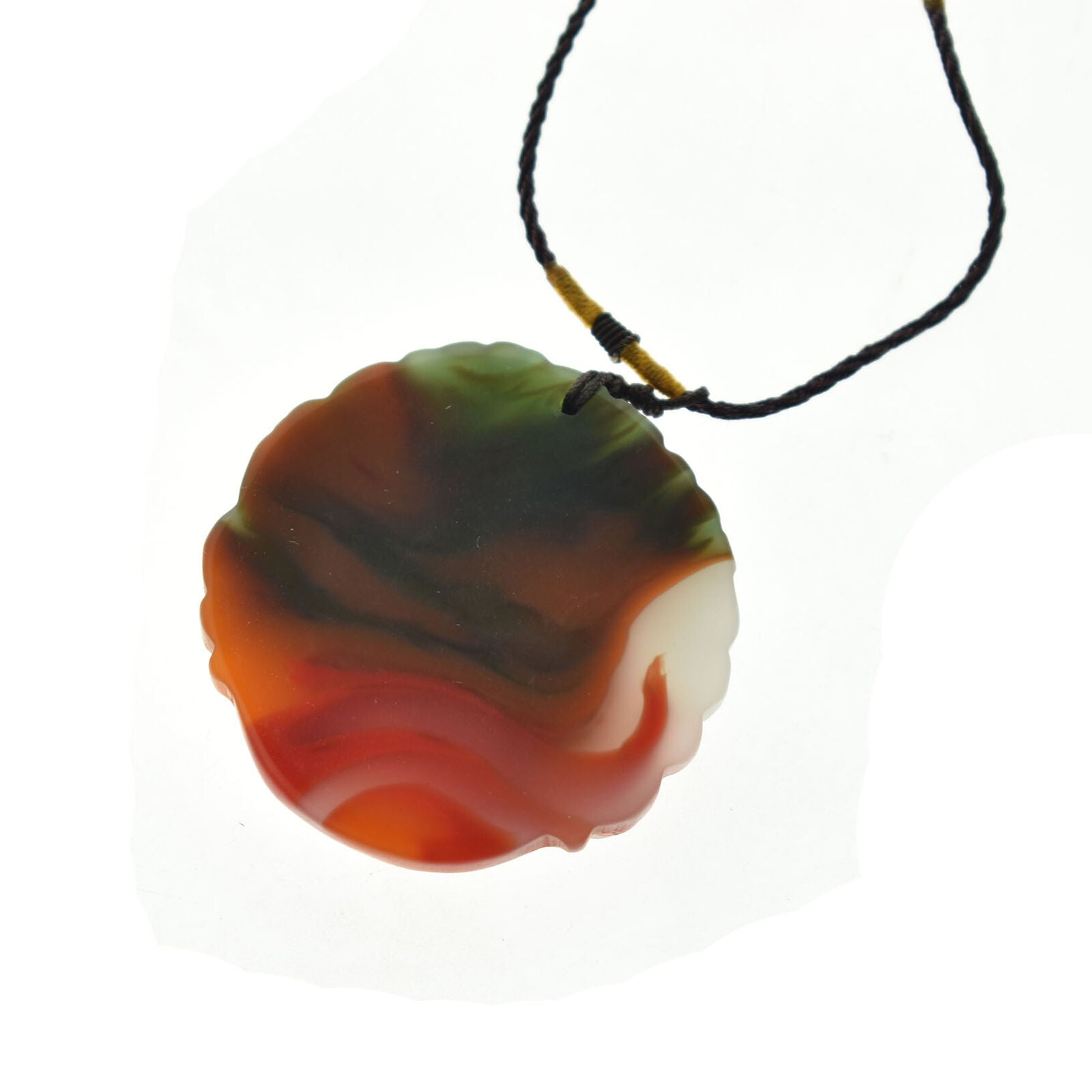 jade Tiger Pendant Necklace Jadeite Jewelry Amulet Color Gifts Natural Carved