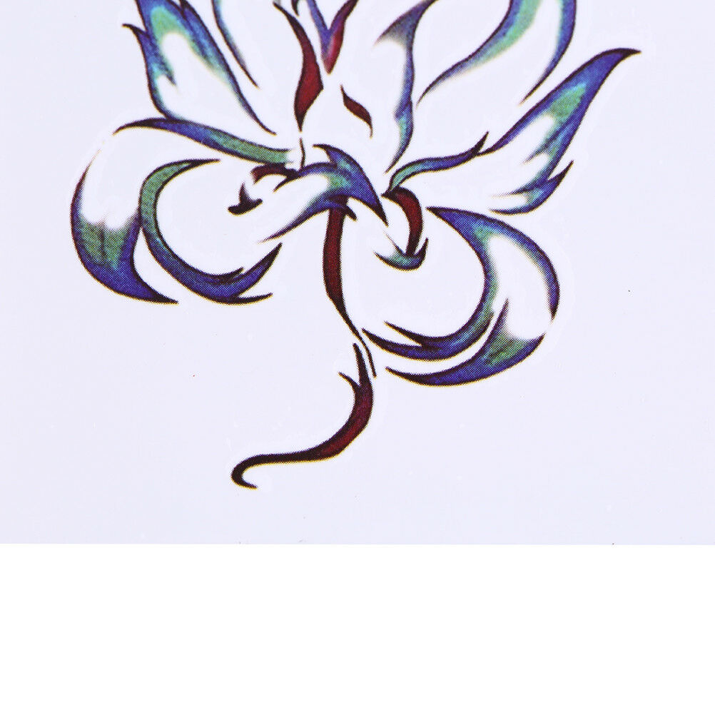 Waterproof Temporary Tattoo Stickers Nine Tail Fox Water Transfer flash tatoo BD