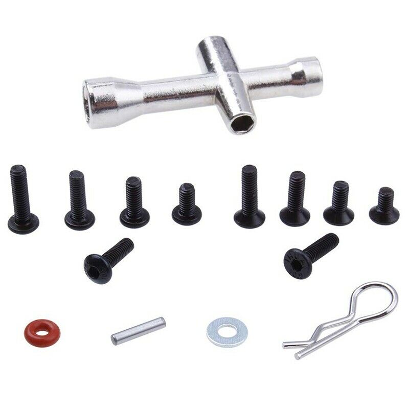 241Pcs 1/10 RC Car Parts,1/10 HSP RC Car Repair Tool & Screws Box,D3/D4/XIS E4C6