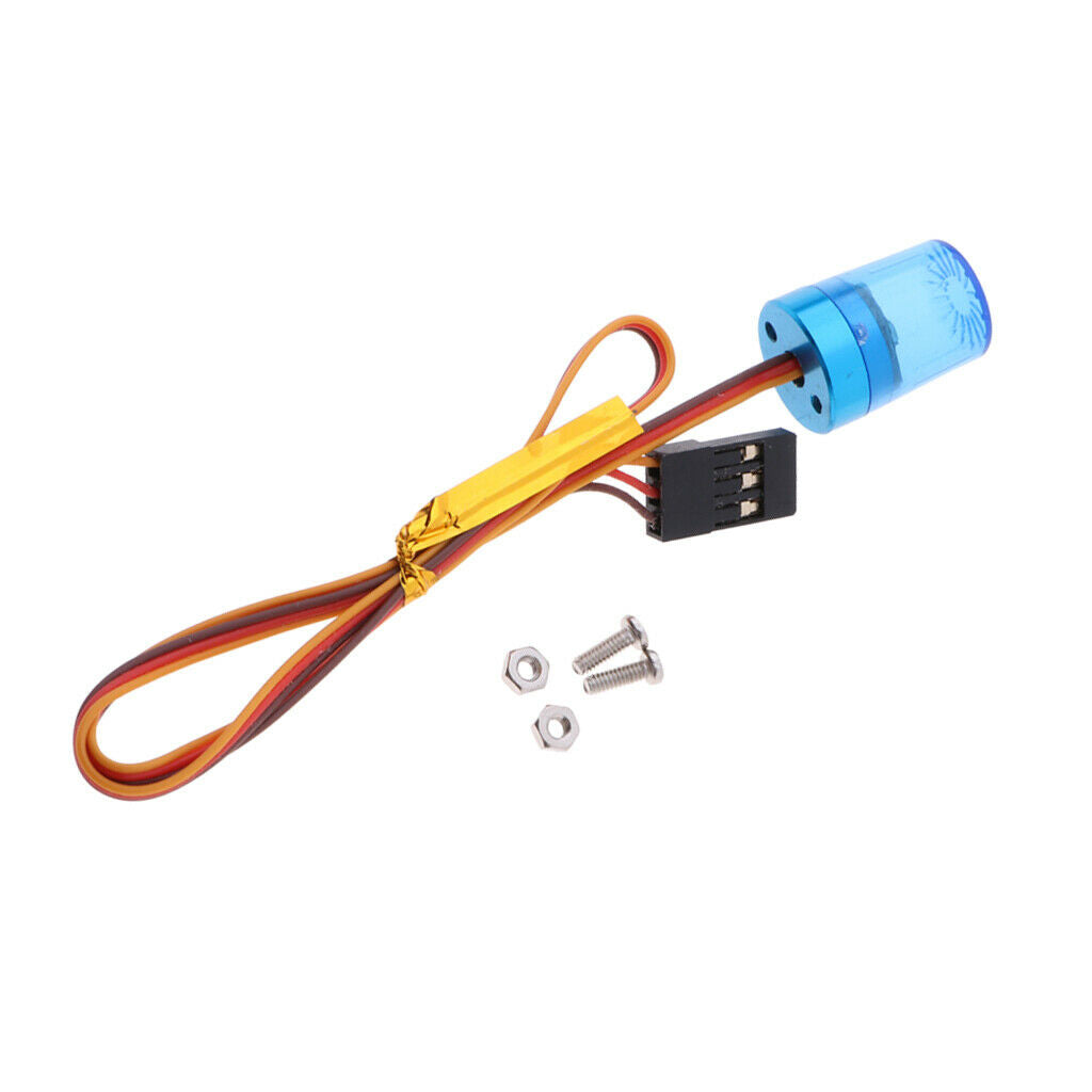 3pcs 1/10 RC Car Police 360 Degree Rotation Flash Bright LED Light DIY Part