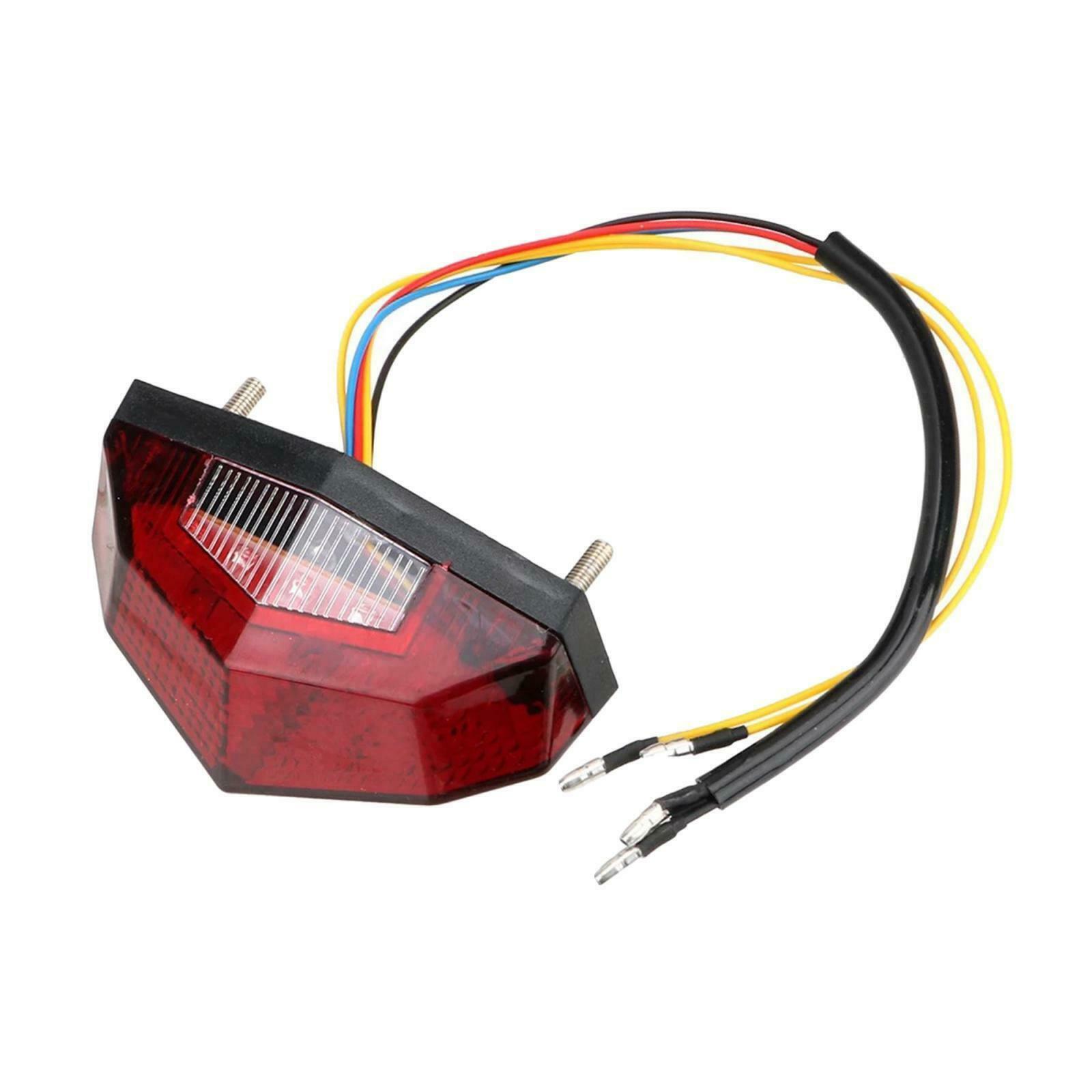 LED Turn Signal Brake Running Smoke Tail Light Turn Signal Lamp Red Shell Fit