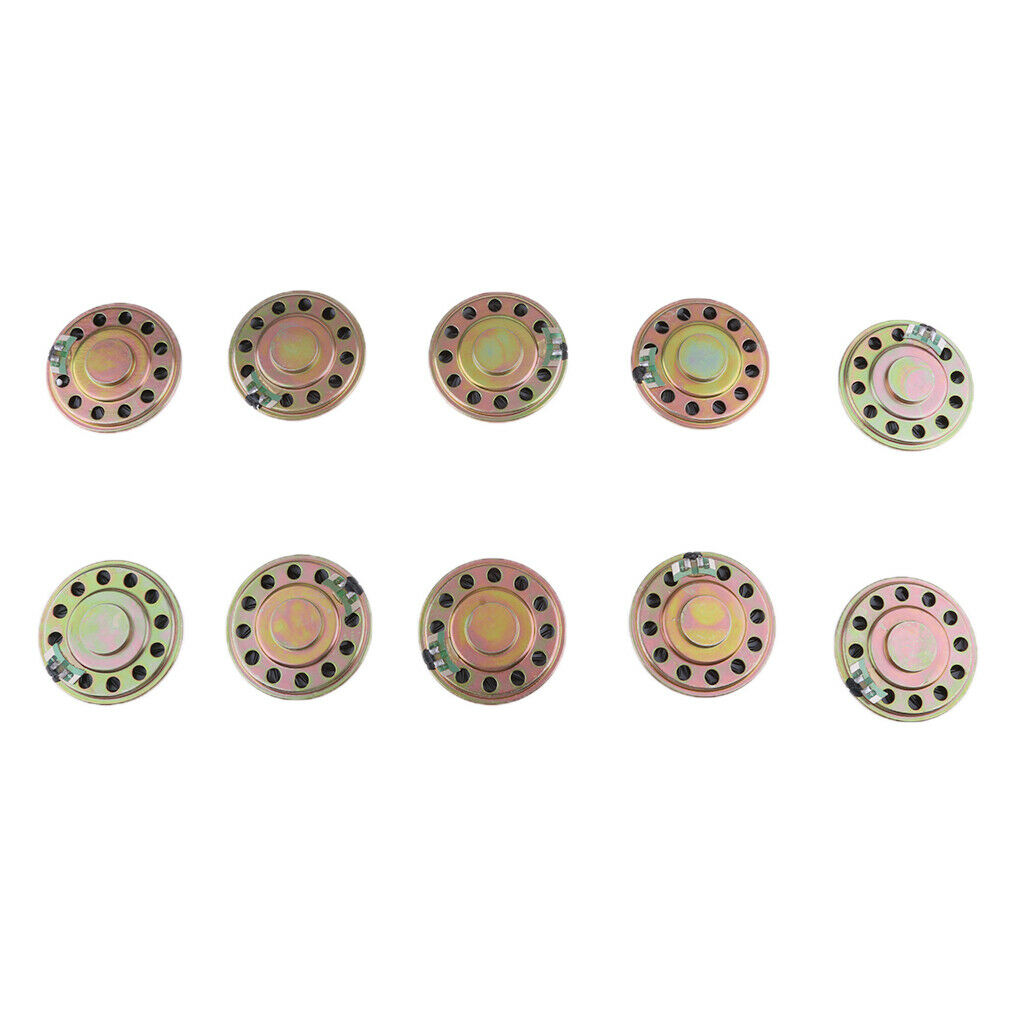 10pcs Professional 50mm 8ohm 0.5W Full Range Audio Speaker HiFi Stereo Sound