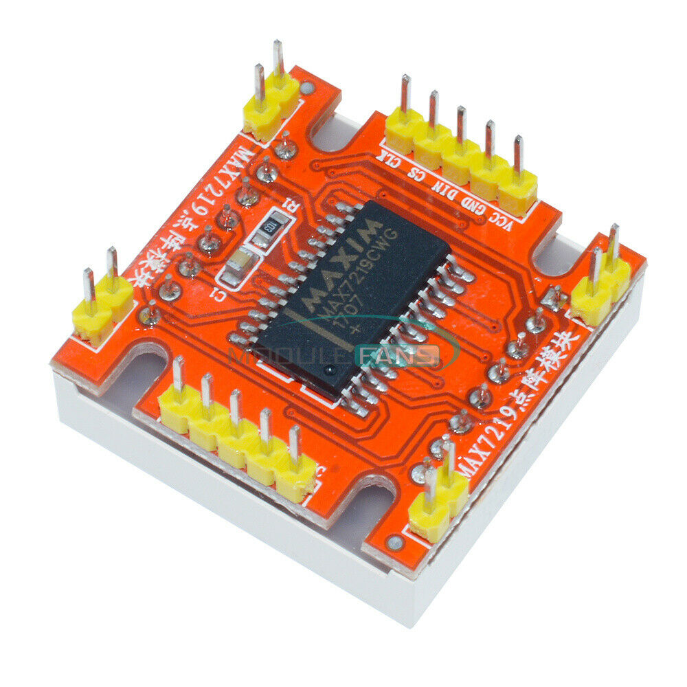 MAX7219 LED Dot Matrix Arduino Microcontroller Display Module Control 5V/3.3V