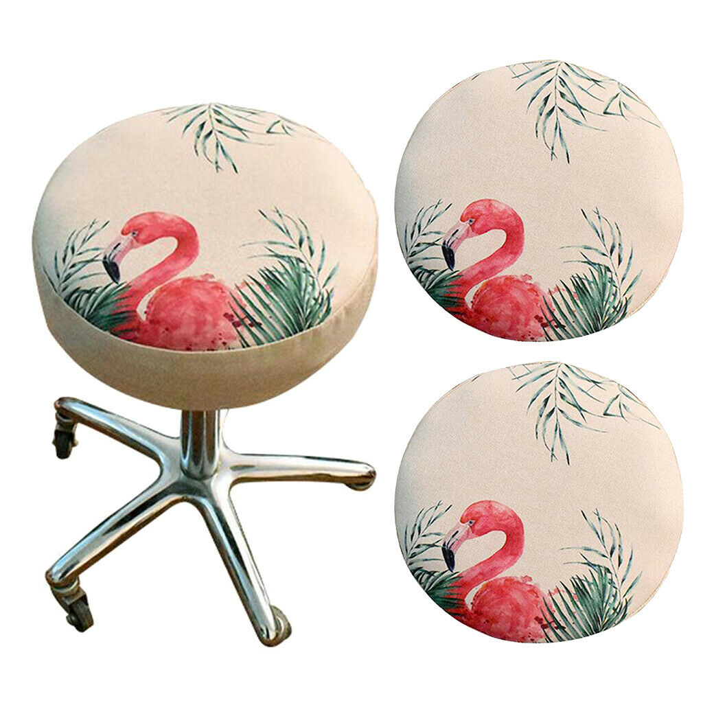 2 Pieces Bar Stool Cover Anti-slip Round Seat Cover, Barstool Seat Dustproof