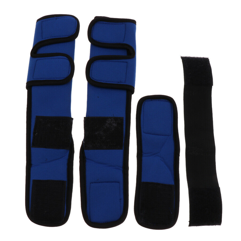 Dog knee joint support front leg compression strut protector blue - w