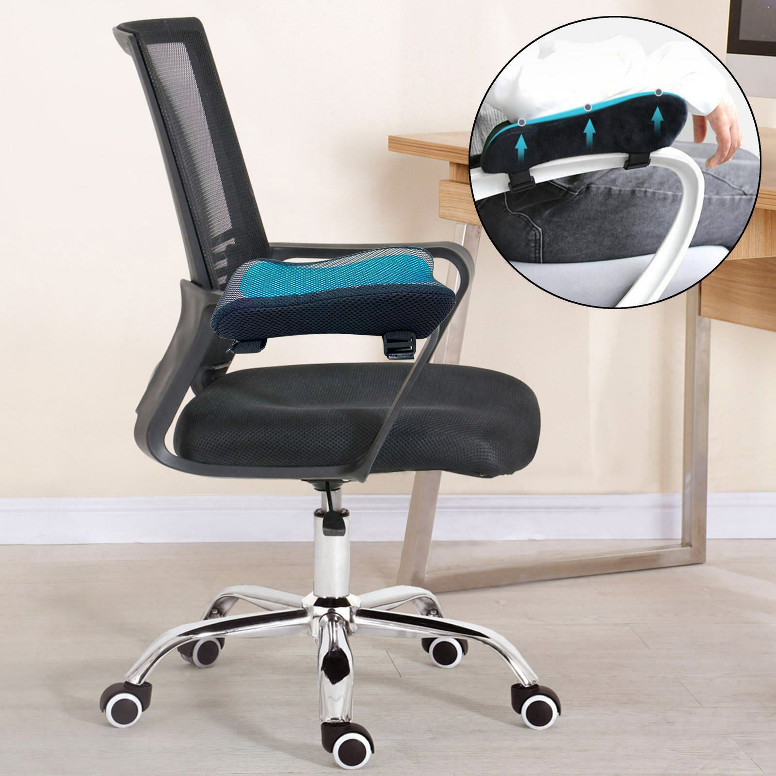 Comfort Arm Rest Pillow Chair Armrest Pad Memory Cotton Elbow Pillow