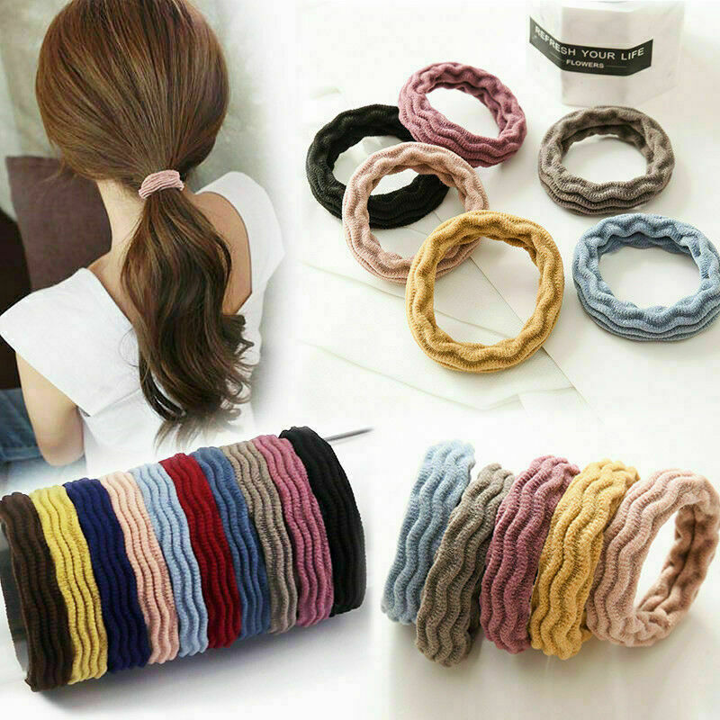 5Pcs/set Girl Elastic Rubber Hair Ties Band Rope Ponytail Holder Resilience