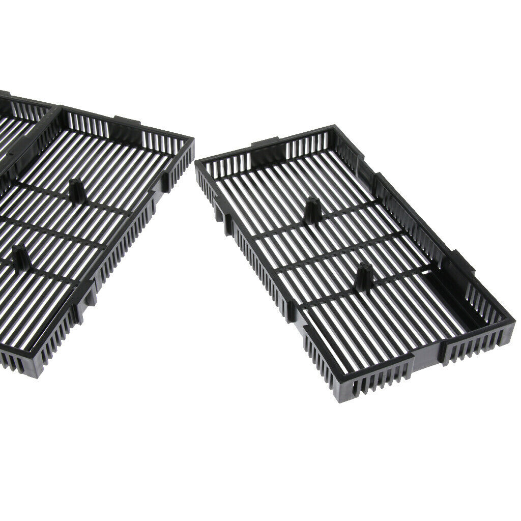 10 Pcs Grid Divider Tray Crate Louvre Aquarium   Tank Bottom Isolation