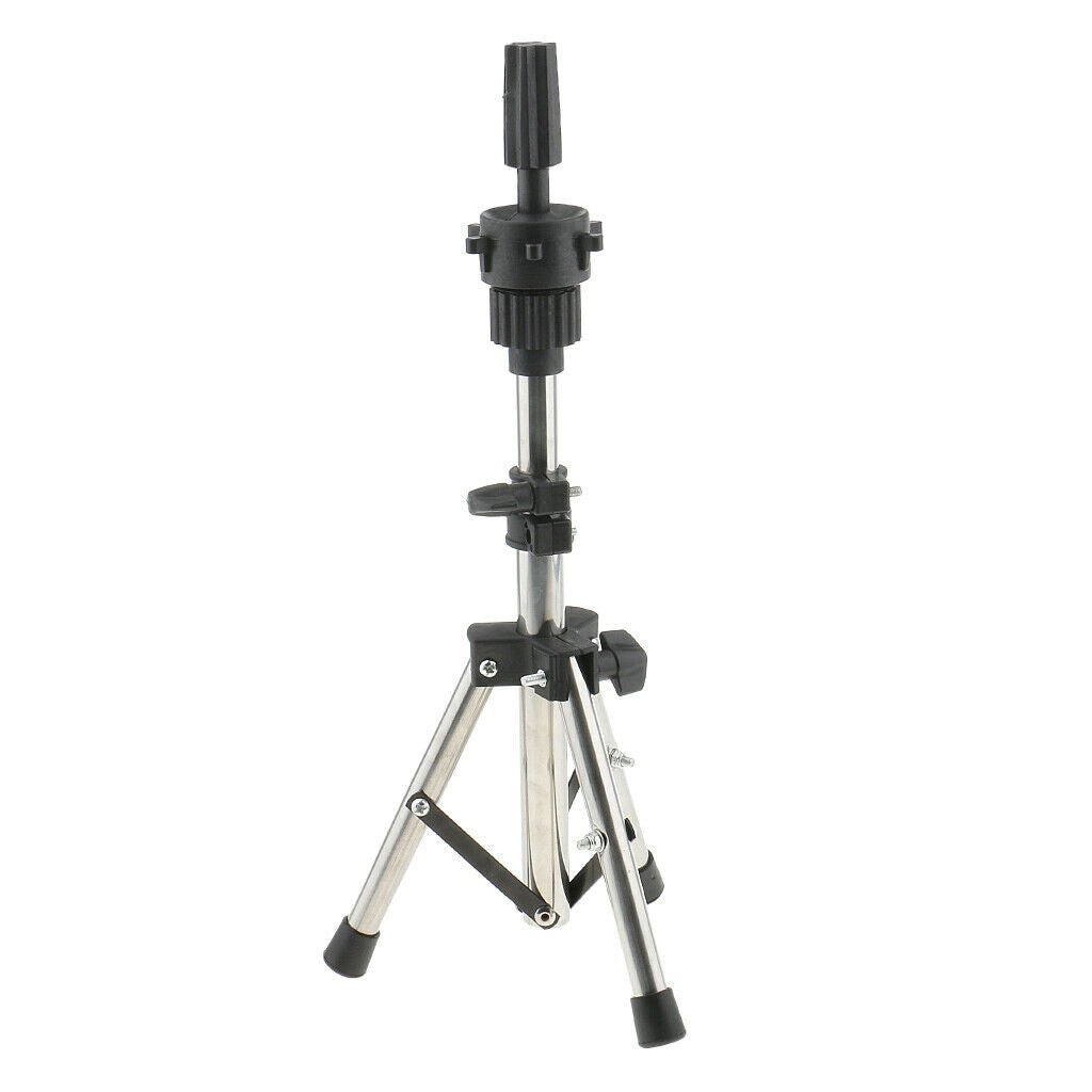 Metal Tripod Stand - Wig Head Stand Holder for Cosmetology Hairdressing Training