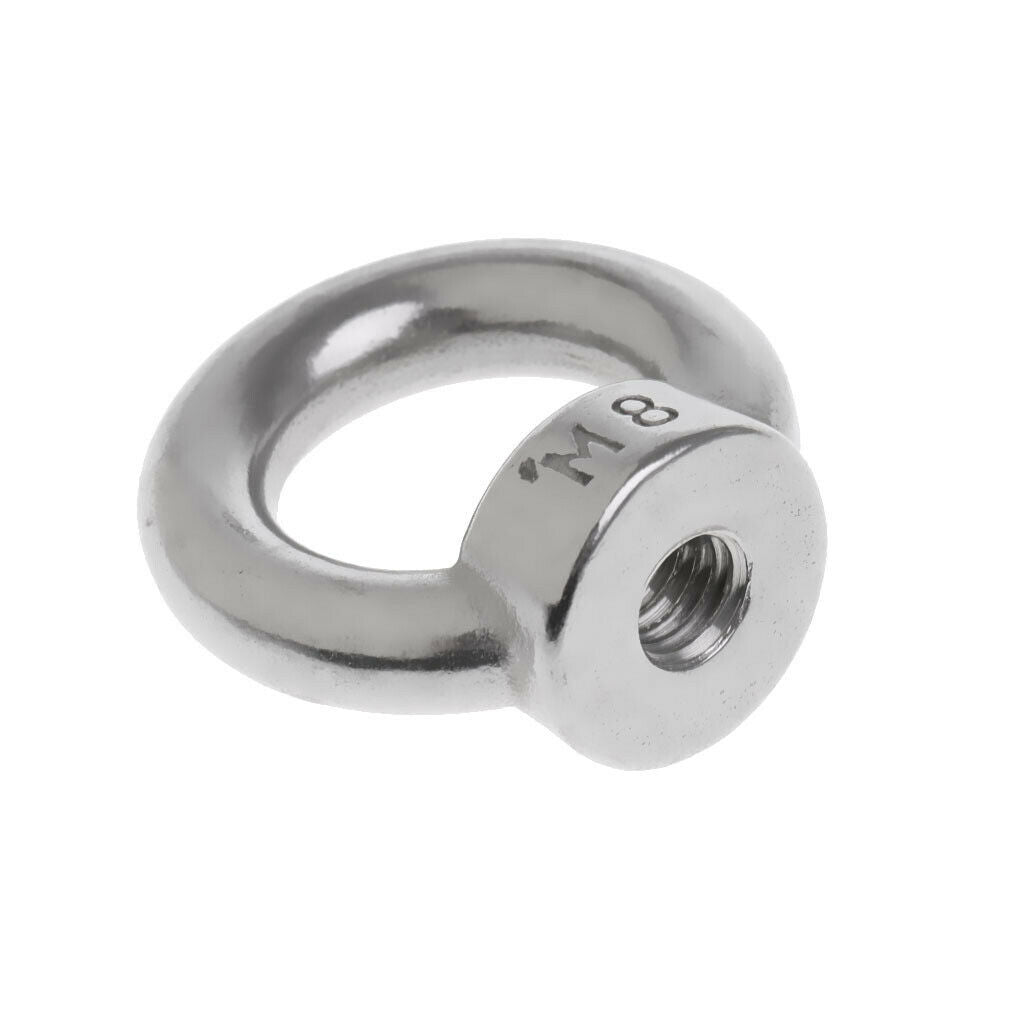 M8 M10 304 Stainless Steel Lifting Eye Nut Ring Shape Nuts Perfect for Many