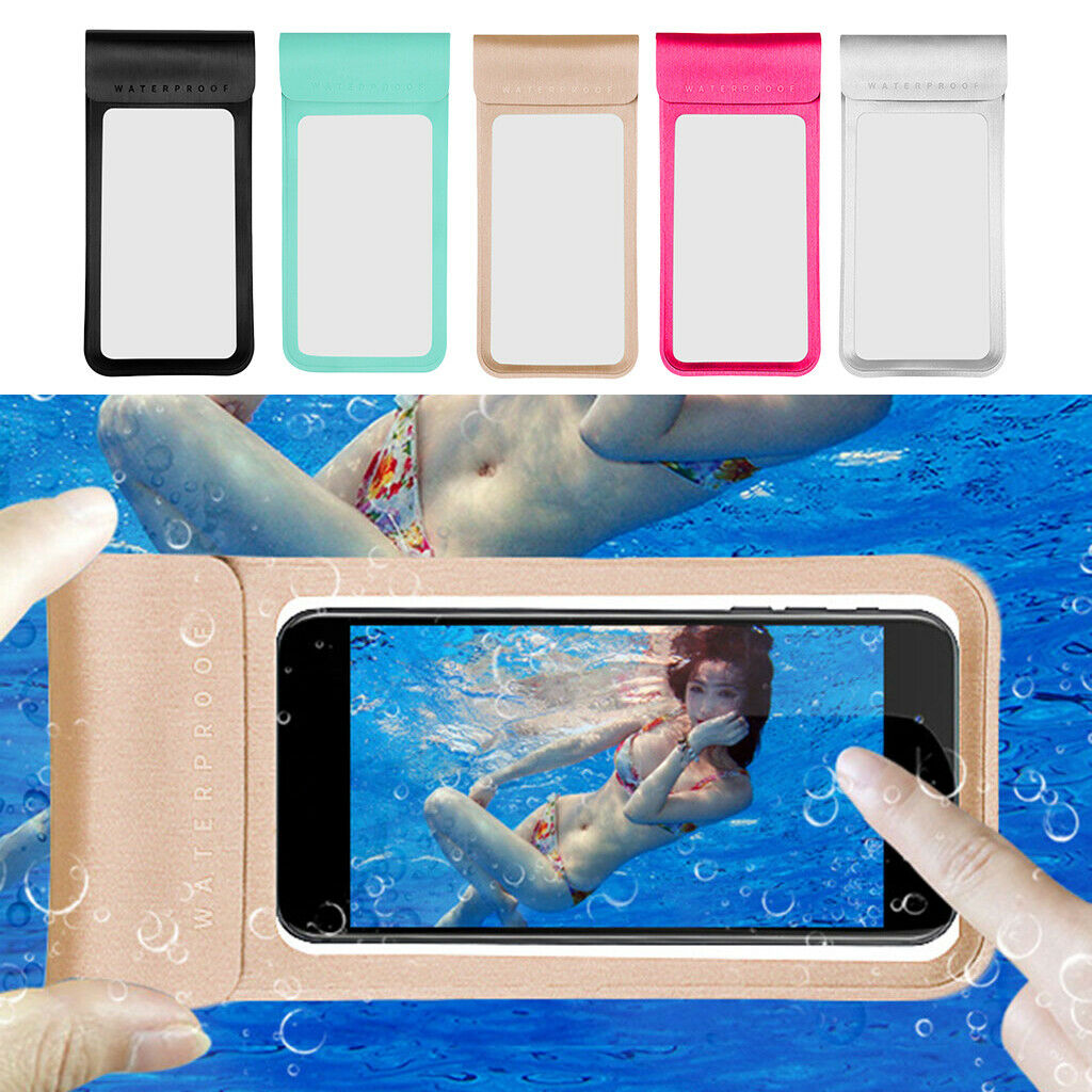 Waterproof Phone Case Bag Underwater Phone Surfing Cell Phone Black M