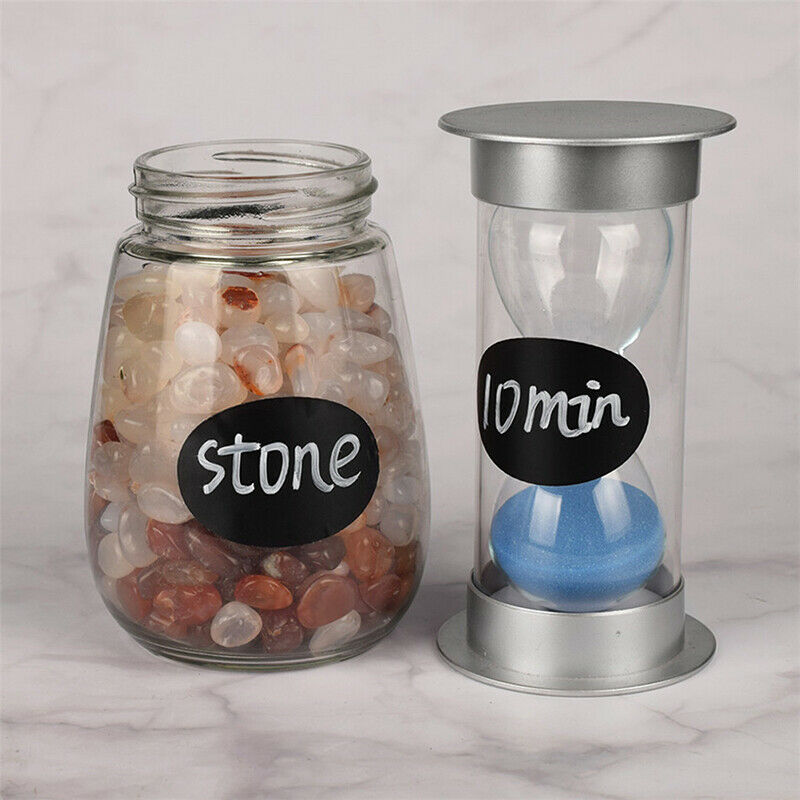 60Pcs/Set Waterproof Kitchen Home Jars Bottles Tags Blackboard Labels Sti.l8