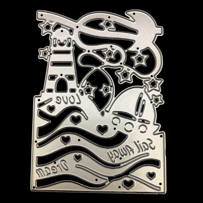 Sail Away Metal Cutting Dies Stencil Scrapbooking DIY Album Stamp Paper Emboss