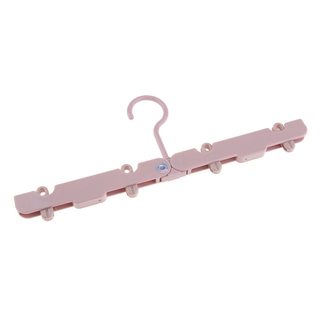 Travel Portable Folding Hangers ABS Plastic Foldable Hangers Pink
