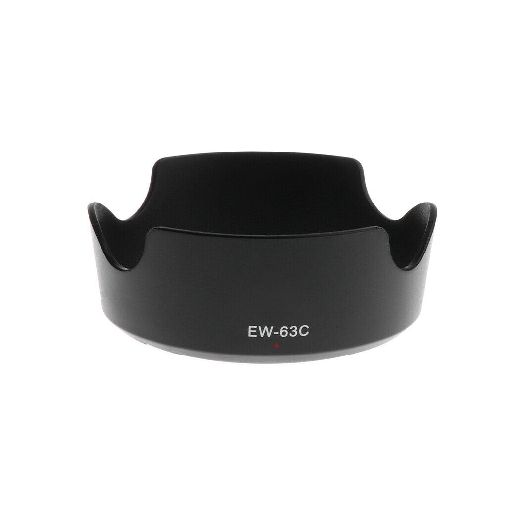 EW-63C Camera Flower Lens Hood for Canon EF-S 18-55mm f3.5-5.6 IS STM Black