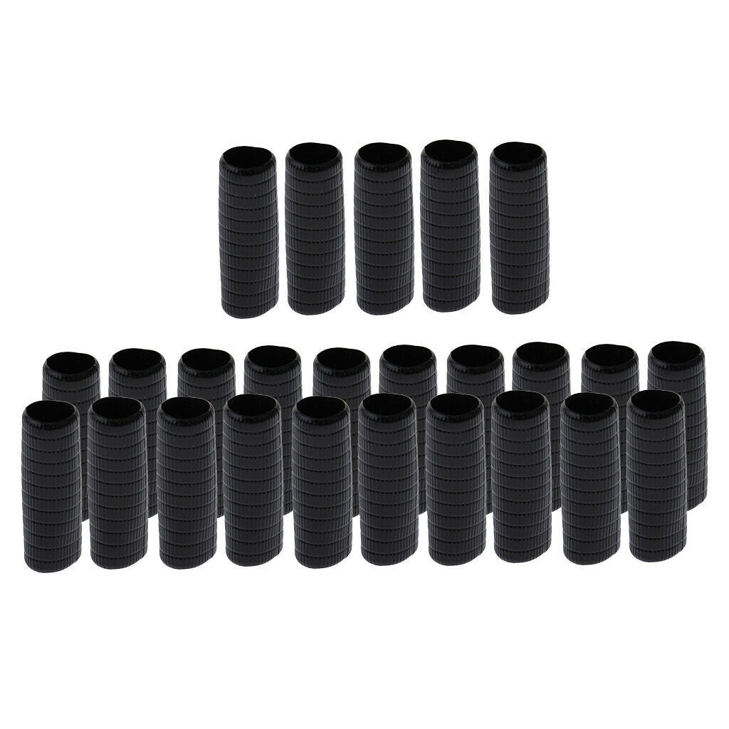 25Pcs Black Violin Bow Skin Violin Bow Wrapping Musical Instrument Tools