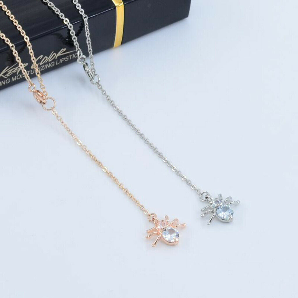 2x Alloy Crystal Spider Charms Pendants Findings For
