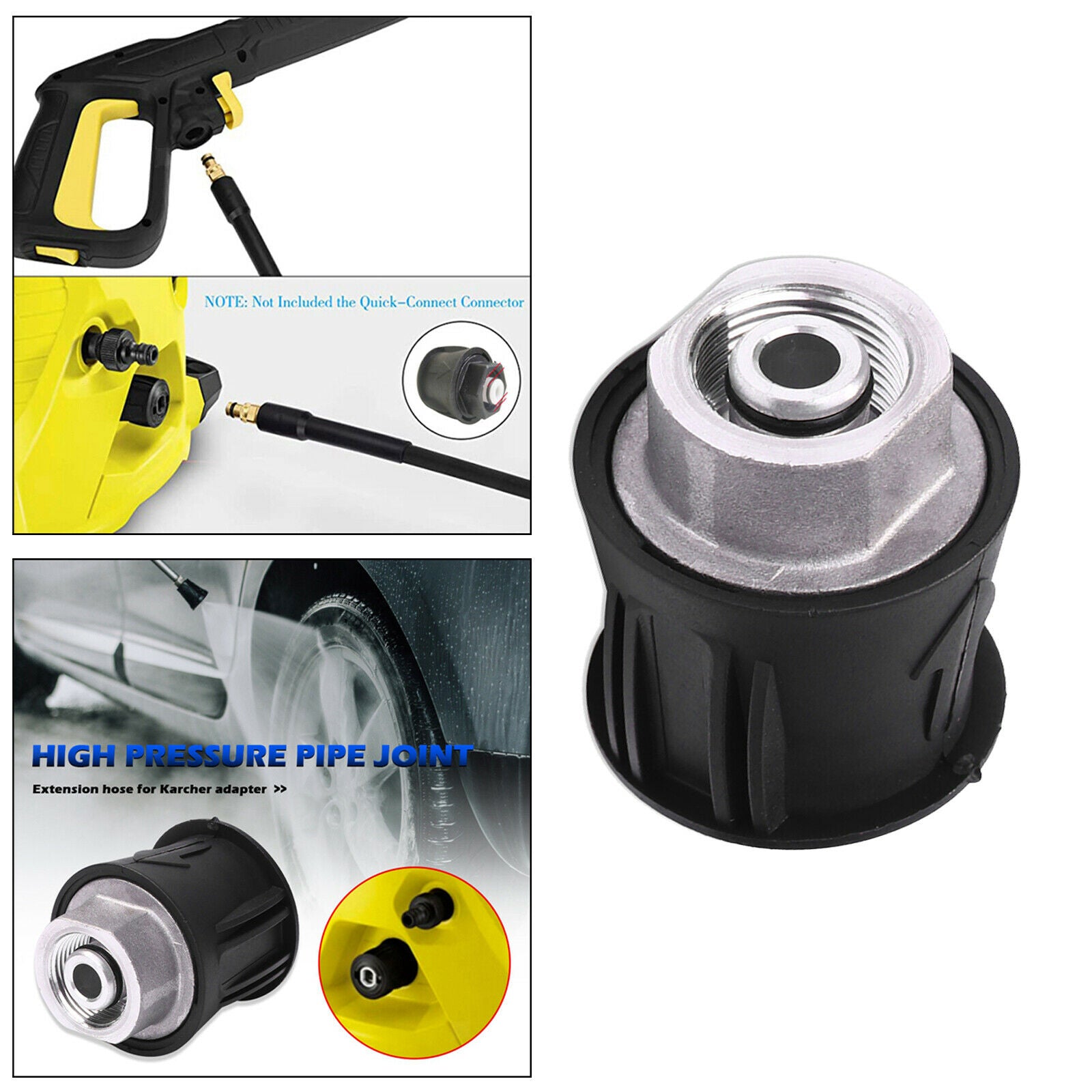 Pressure Washer Hose Adapter Connector Converter Fitting for Karcher K Accs
