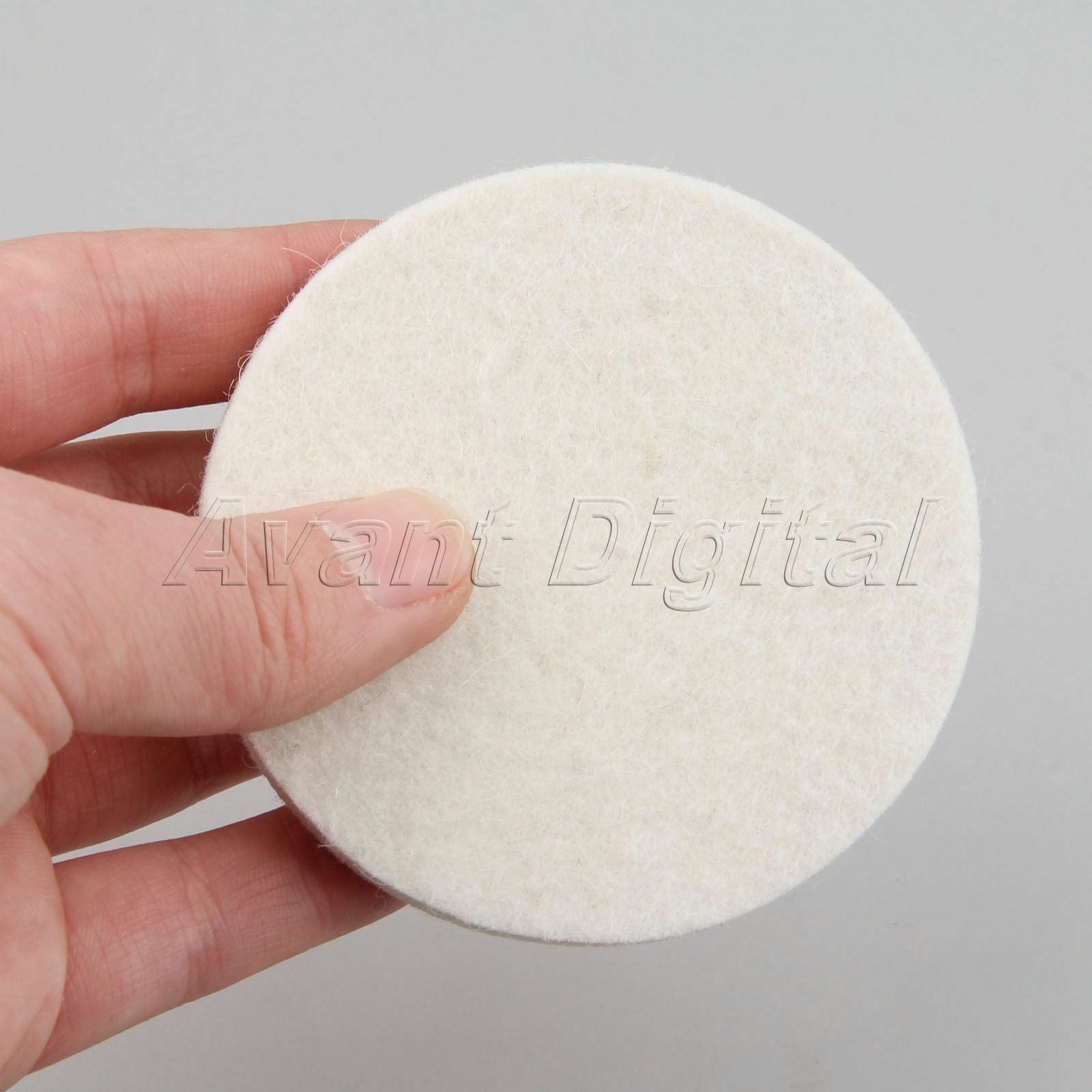 2Pcs 75mm White Car Polishing Buffing Wheel Wool Felt Polisher Disc Pad Round