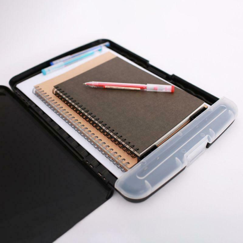 Multifunctional File Folder Organizer Clipboard Box Case Pen Holder Stationery