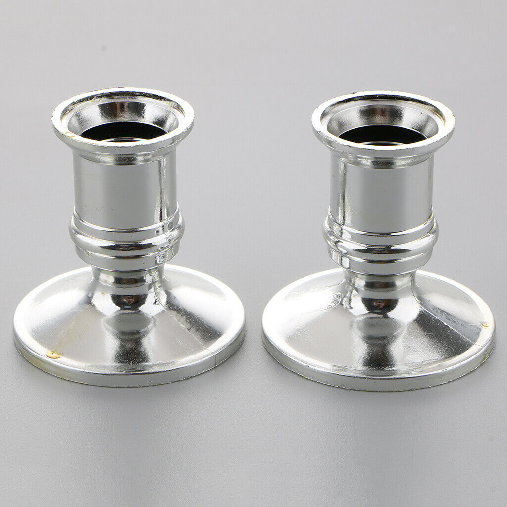 10x Traditional Plastic Dinner Candle  Candle Base Holder