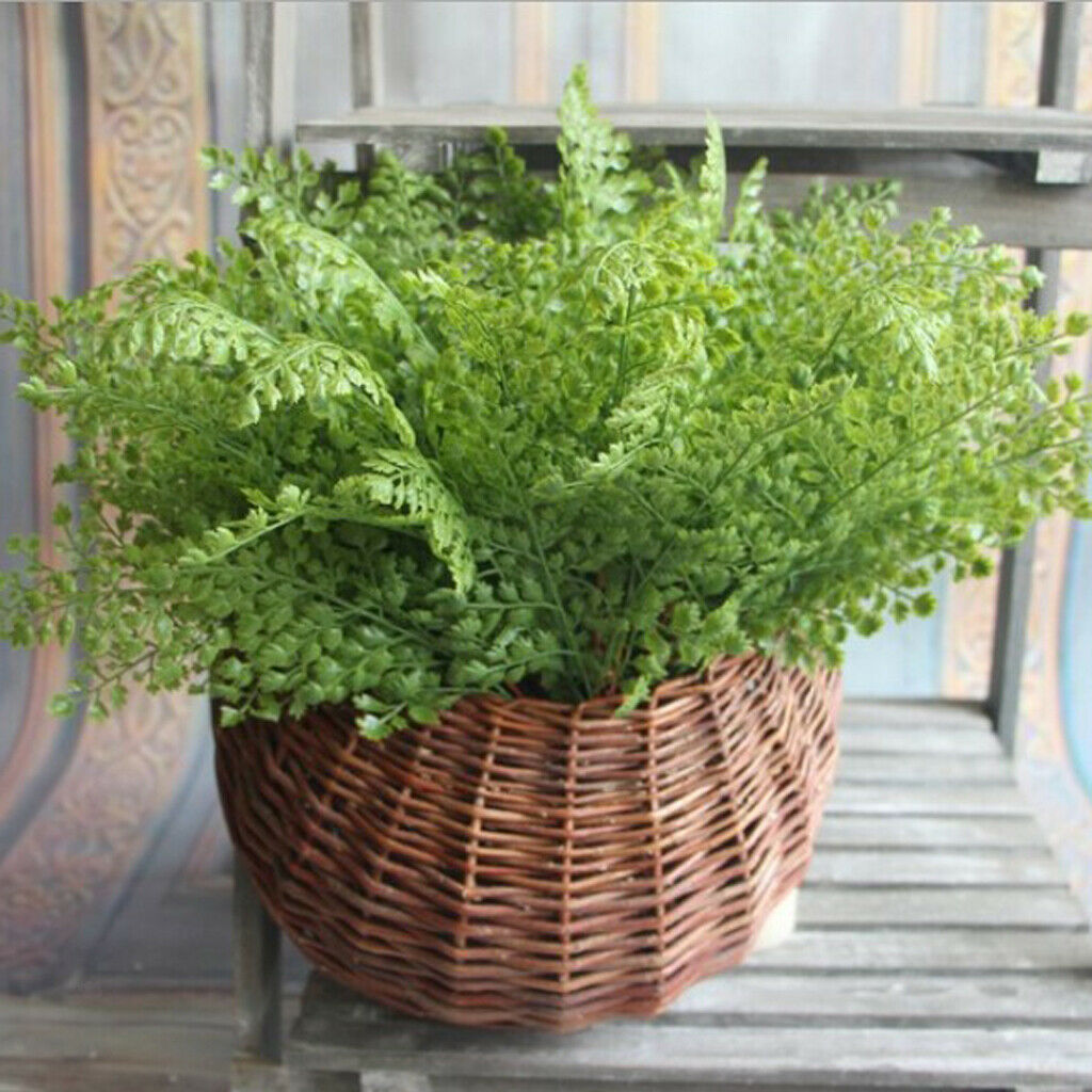 Artificial Fern Leaf Simulation Plastic Plant Flower Home Wedding Decor 45cm