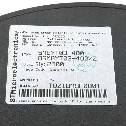 [200pcs] SMBYT03-400 Diode 400V 3A SMD SMC