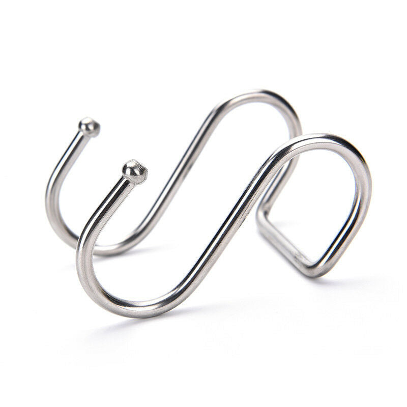 Durable Pro Chef Kitchen Tools Premium S Shaped Double Hooks Stainles.l8