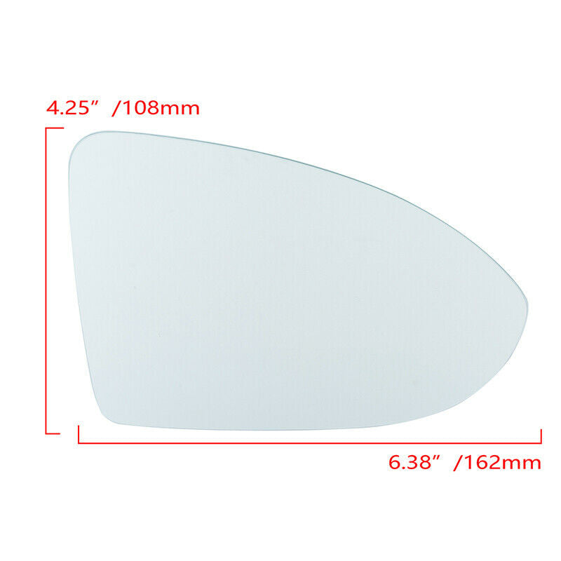 Right Side Rear View Mirror Glass Convex Heated For VW Golf MK7 2013-2020 2015