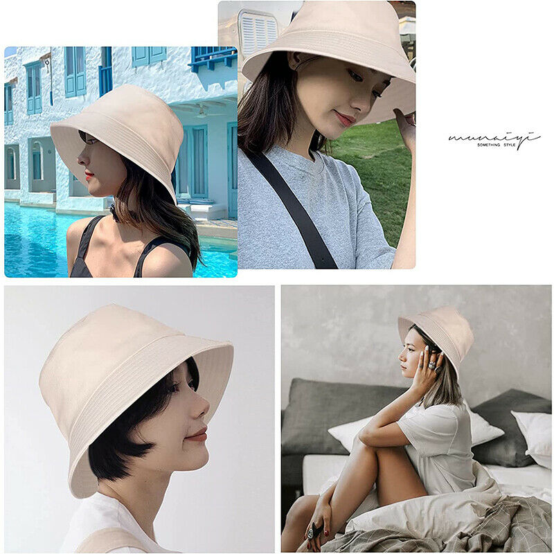 Adjustable Women Sun protection Travel Sunshade Hat Portable Outdoor Actress^Cap
