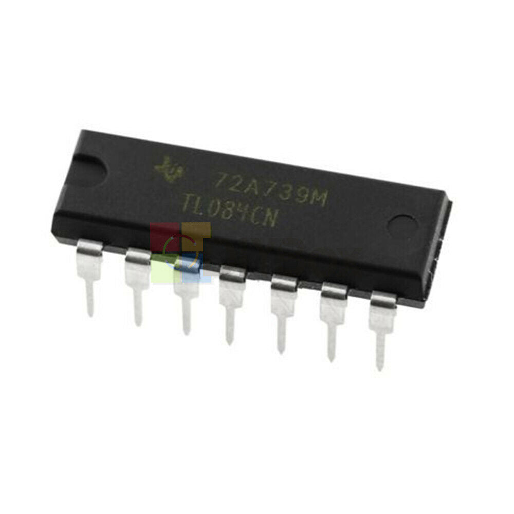 20PCS TL084 TL084CN  DIP-14 Quad JFET-Input Op Amp IC