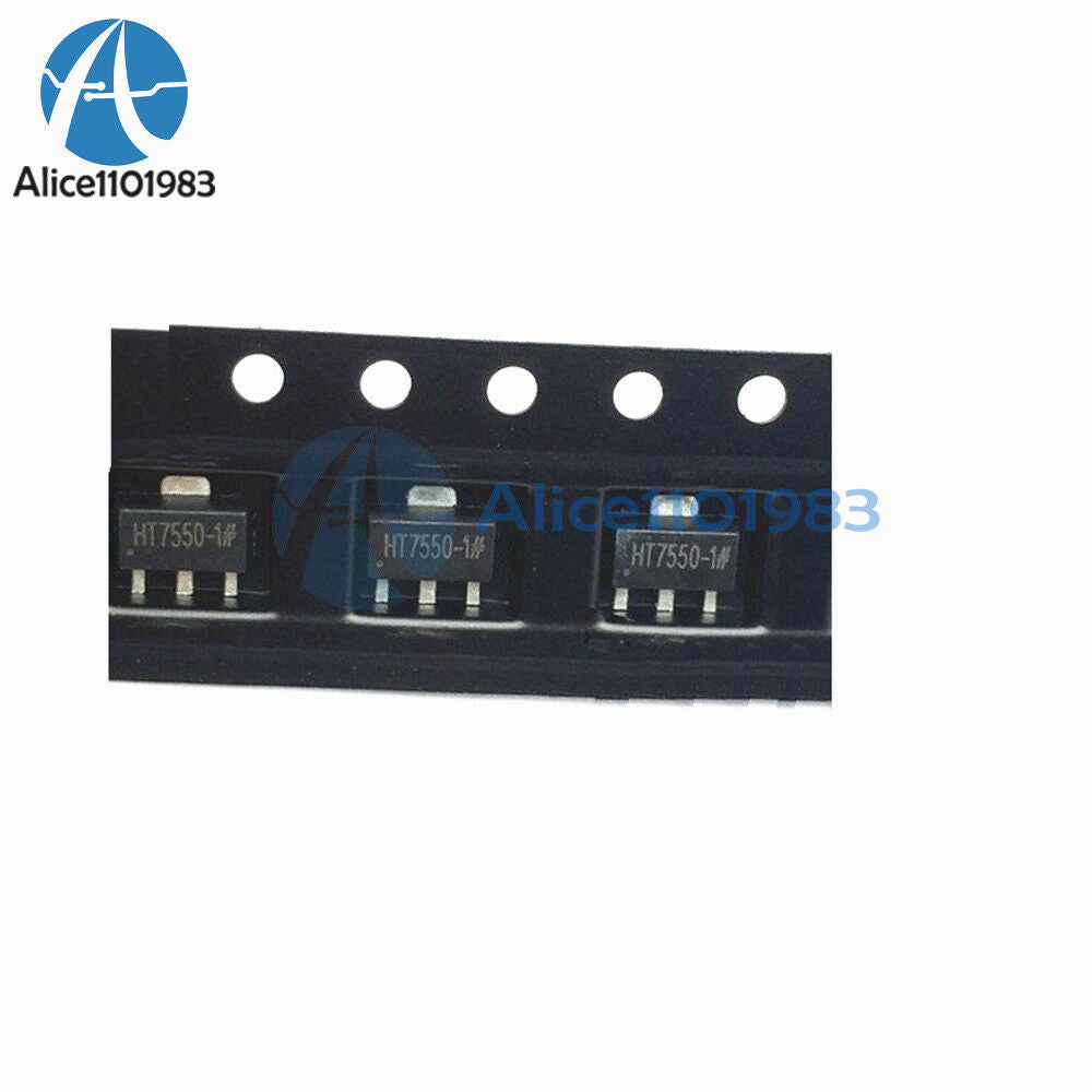 10PCS HT7550-1 0.1A 5V Low Dropout Voltage Regulator IC LDO SOT-89