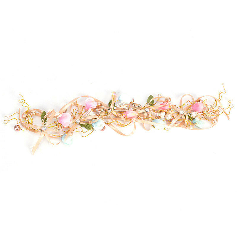 Bridal Flower Crown Headband Wedding Prom Beach Floral Garland Wreath Wedding Lt