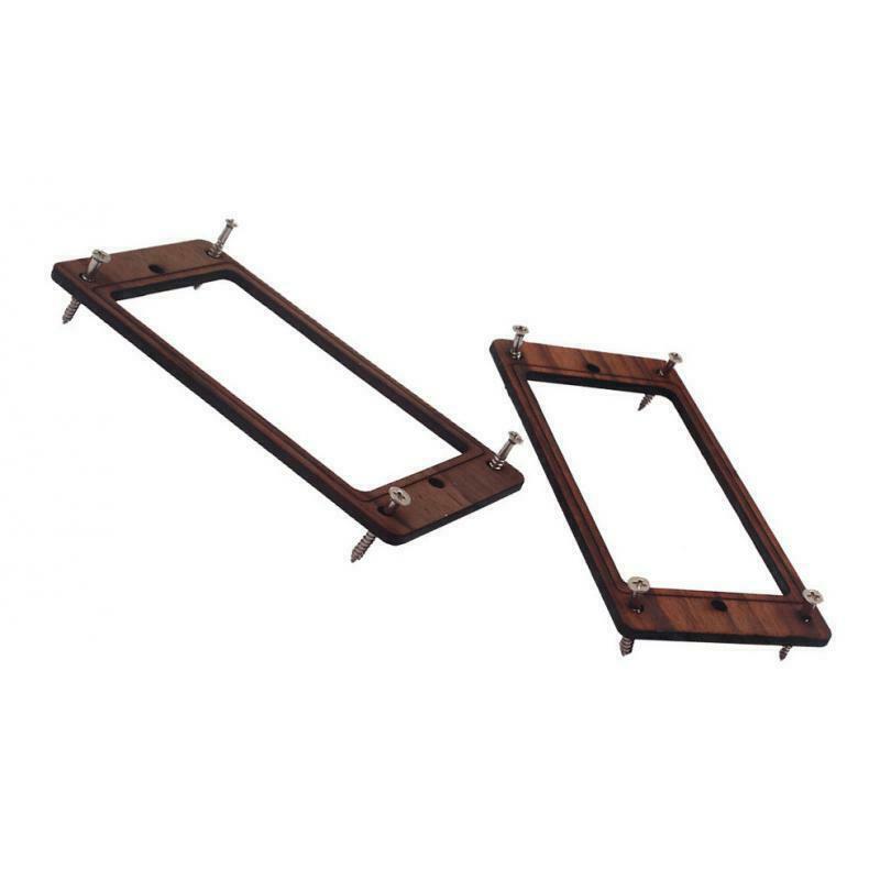 2x Rosewood Humbucker Pickup Mounting Ring Frame w/ Screws for Guitar Parts