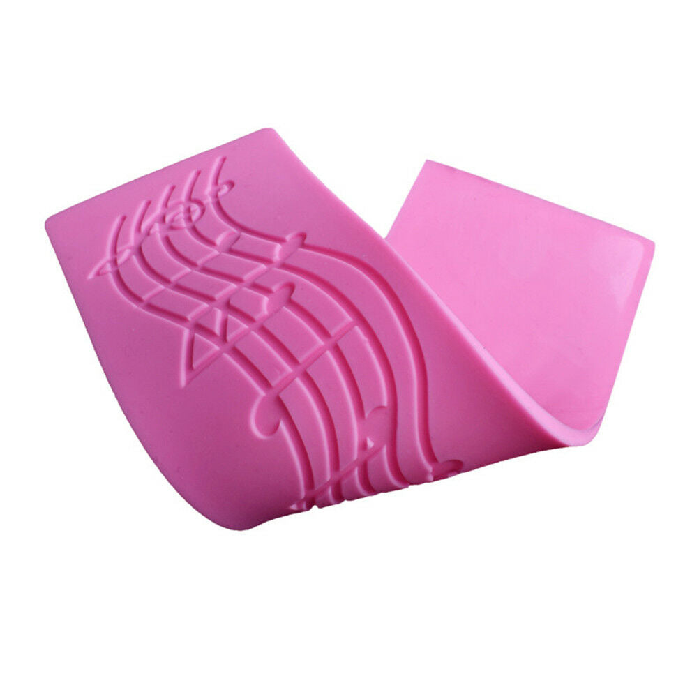 music note lace silicone mold mould fondant mat cake decorating tool US