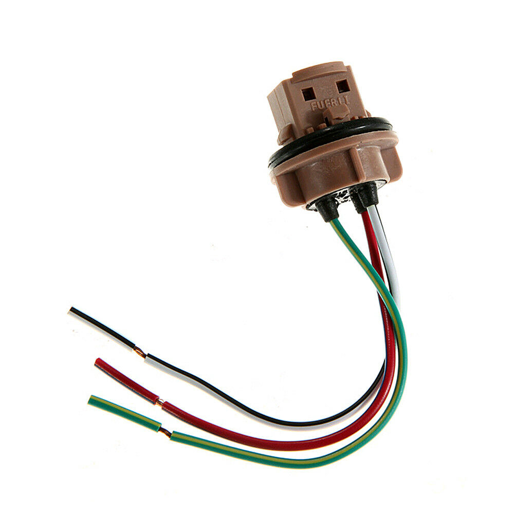 2Pcs 7443 Bulb Socket Brake Turn Signal Light Harness Wires LED Pig Tail Plug