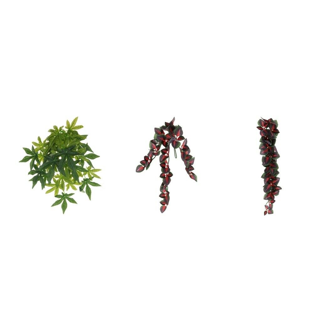 3 Pcs Artificial Reptiles Vine Jungle Climber Vine Reptile Terrarium Cage