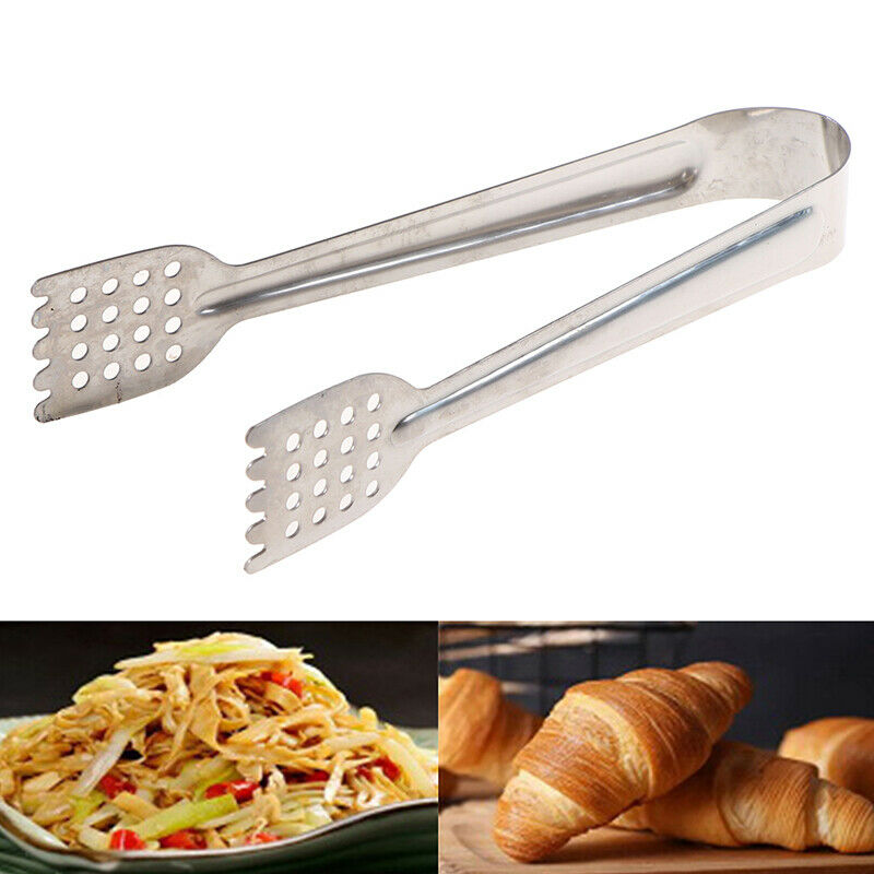 Mini Stainless Steel Sugar Tongs Ice-Cube Picker Coffee Tea Food Serving .l8