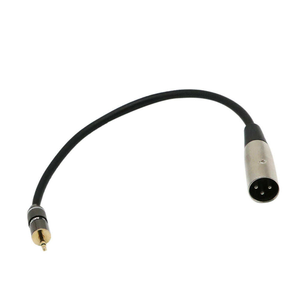 3 . 5mm   1 / 8 "  Stereo  ( PC / Laptop )  to   XLR   Male  ( Mixer / Speaker )